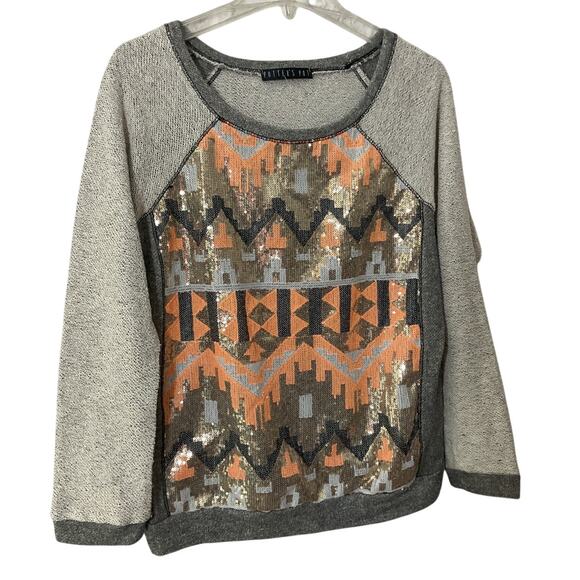 Potter’s Pot Sequined Aztec Large Sweatshirt - Picture 1 of 7